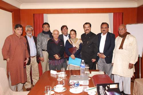 Jury members in conference room with the Chairman Devendra Khandelwal