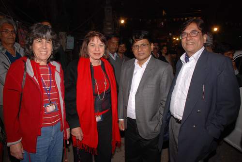 [L To R] Ms Amira, Film Producer Israel, Ms Yael Katzir, Filmaker Israel, Mr Raghuvir Yadav, & Devendra Khandelwal